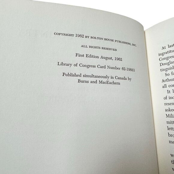 General Douglas MacArthur: Duty Honor Country, 1962 HB, Stated First Edition - Picture 7 of 7